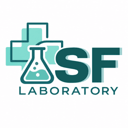 โลโก้ S.F. Laboratory ห้องแล็บในเครือคลินิก BK5